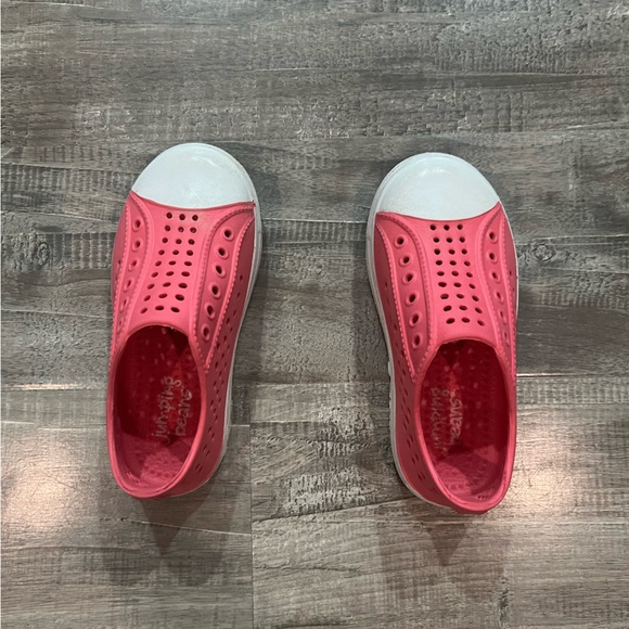 Pink and White Toddler Slip-On Shoes - Picture 1 of 3